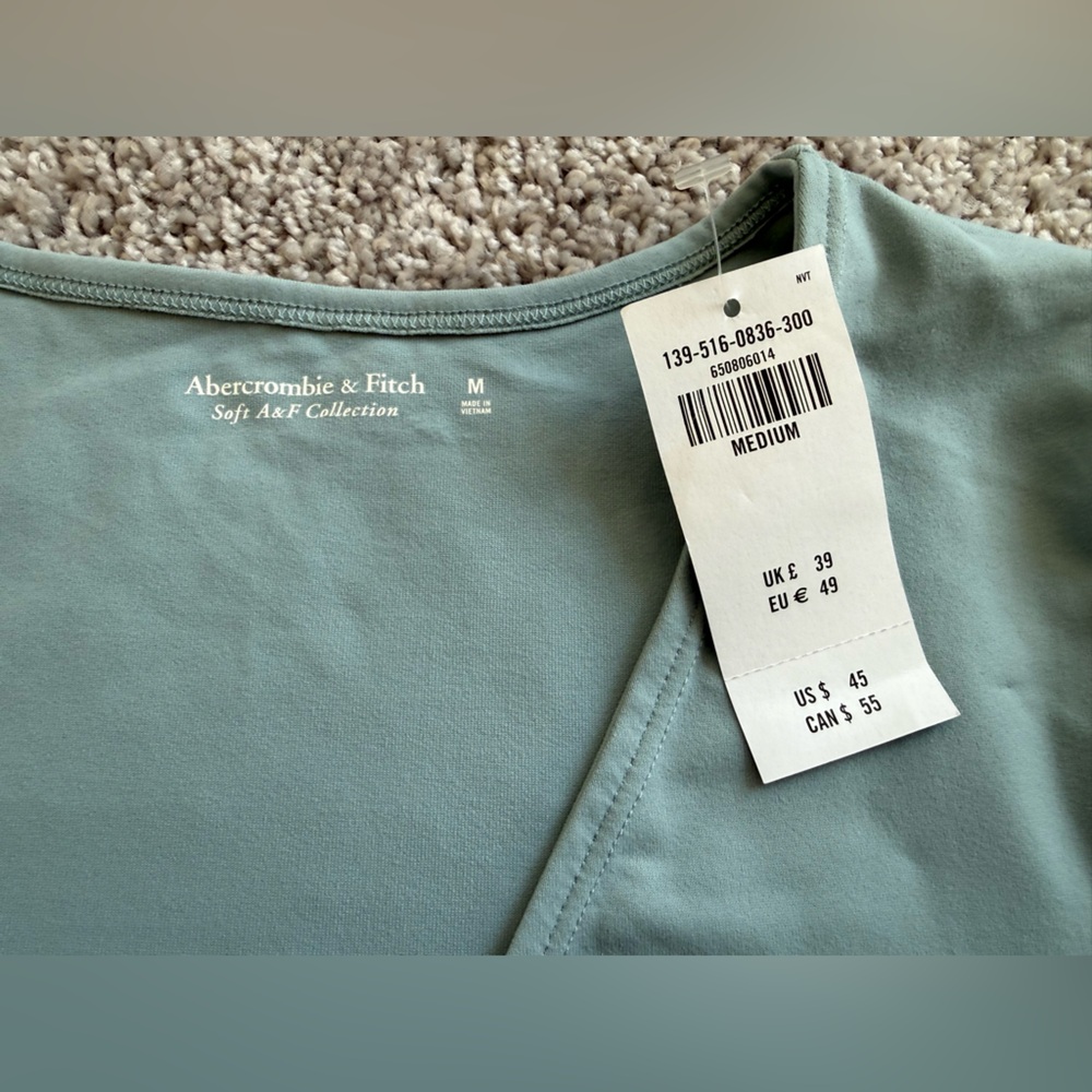 Abercrombie & Fitch Womens Wrap Bodysuit - Light Teal
Blue - Picture 7 of 7